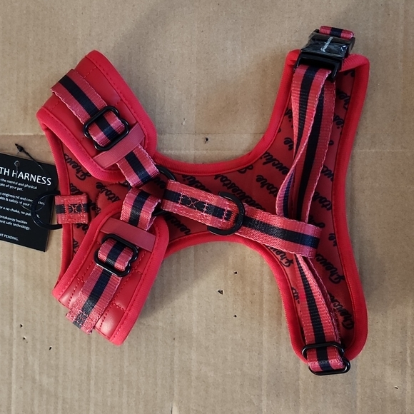 Frenchiestore neck adjustable vegan leather harness-M - Picture 2 of 6